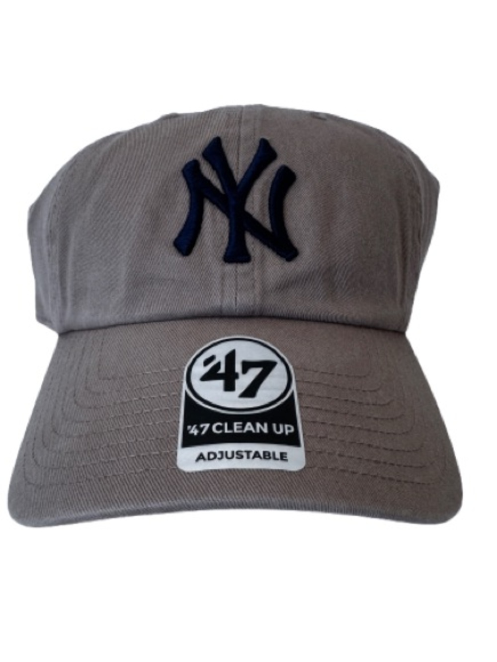 New York Hat Yankees '47 Brand Clean Up Adjustable Hat Brown Grey Sand Color
